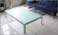 ガラステーブル　W150cm
